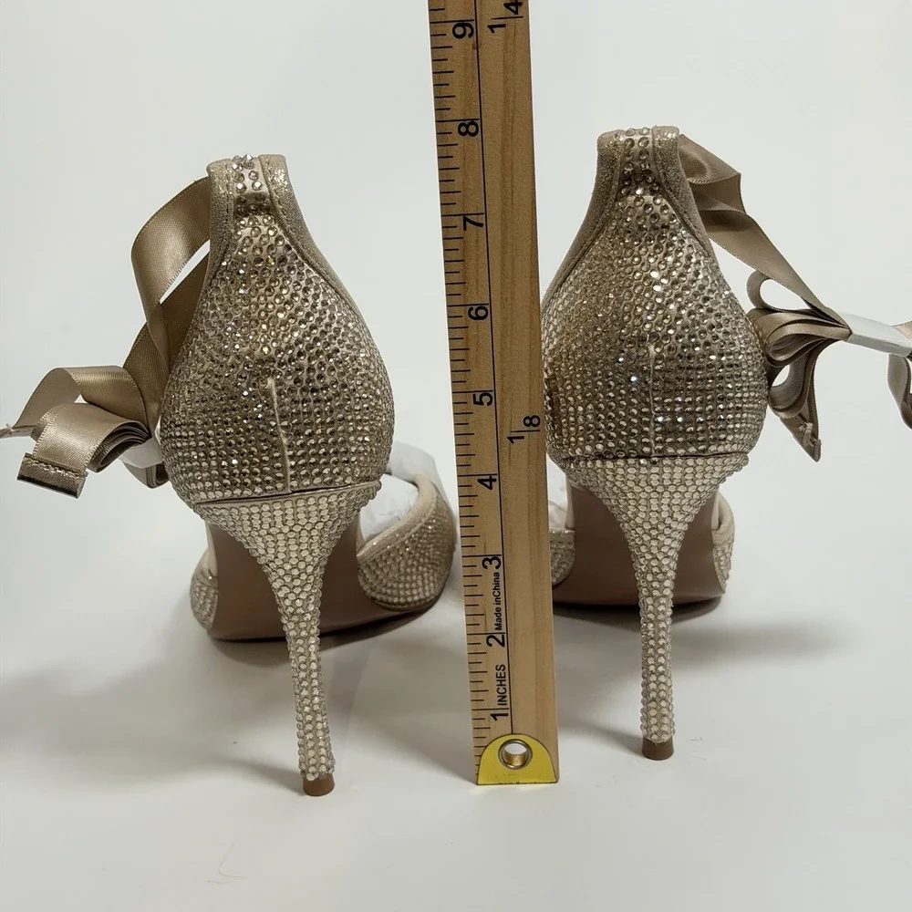 STEVE MADDEN Size-11 Womens Larina-R Heels- Champagne